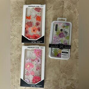 Bundle Of 3 Samsung Galaxy A21 Case Phone Covers 3 NWT All Floral‎